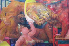 02- Dompteuse, 1959, huile sur toile, 130 x 160 cm, Coll. Univers Mentor, Solliès-Toucas