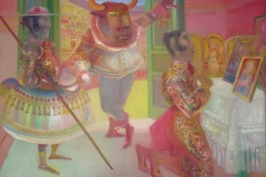 08- La Tauromachie, La peur, 1974-75, huile sur toile, 204 x 256 cm, Coll. Univers Mentor, Solliès-Toucas