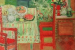 Mentor  La table à manger, huile sur toile - Collection privée